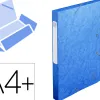 Boîte classement exacompta exabox carte lustrée 7/10e a4+ 25x33cm dos 2,5cm coloris bleu
