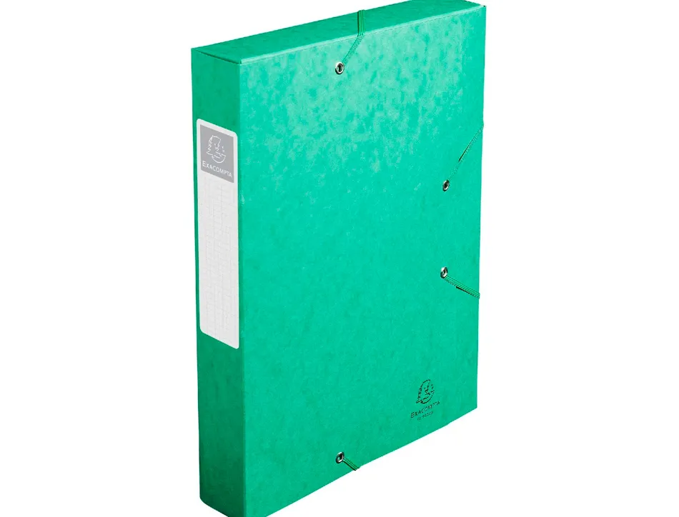 Boîte classement exacompta nature future carte lustrée 7/10e a4+ 240x320mm dos 60mm 600g coloris vert