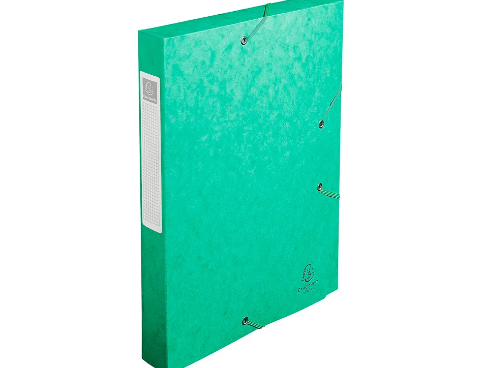 Boîte classement exacompta nature future carte lustrée 7/10e a4+ 240x320mm dos 40mm 600g coloris vert