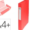 Boîte classement exacompta exabox carte lustrée 7/10e a4+ 25x33cm dos 6cm coloris rouge