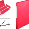 Boîte classement exacompta nature future carte lustrée 5/10e a4+ 240x320mm dos 25mm 400g coloris rouge