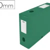 Boîte classement oxford memphis polypropylène 7/10e à plat 240x320mm dos 80mm bouton pression coloris vert
