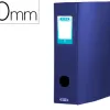 Boîte classement oxford memphis polypropylène opaque 7/10e dos 80mm bouton pression coloris bleu