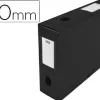 Boîte classement oxford memphis polypropylène 7/10e à plat 240x320mm dos 80mm bouton pression coloris noir