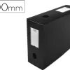 Boîte classement oxford memphis polypropylène 7/10e à plat 240x320mm dos 100mm bouton pression coloris noir