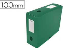 Boîte classement oxford memphis polypropylène 7/10e à plat 240x320mm dos 100mm bouton pression coloris vert