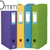 Boîte classement oxford memphis polypropylène opaque 7/10e dos 40mm bouton pression coloris assortis style