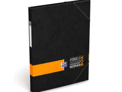 Boîte classement oxford nomad box étudiant carte lustrée 500g 250x330mm dos 25mm coloris assortis