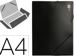 Boîte classement polypropylène liderpapel chemise dos rigide 50mm a4 210x297mm 750 microns opaque noir