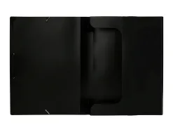 Boîte classement polypropylène liderpapel chemise dos rigide 50mm a4 210x297mm 750 microns opaque noir