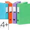 Boîte classement viquel polypropylène 8/10e dos 40mm fermeture patte bouton pression coloris assortis style
