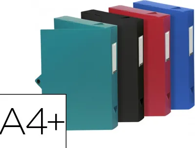 Boîte classement viquel polypropylène 8/10e dos 60mm fermeture patte bouton pression coloris assortis standard