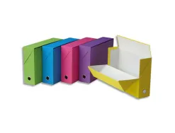 Boîte de transfert exacompta salsa dos 9 cm assortis