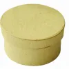 Boîte en carton à décorer forme ronde diamètre 7mm hauteur 3.9cm