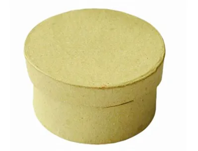 Boîte en carton à décorer forme ronde diamètre 7mm hauteur 3.9cm
