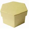 Boîte en carton à décorer forme hexagonale 7.8x5cm