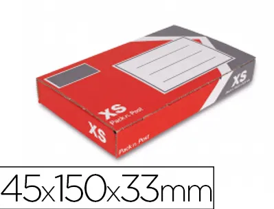 Boîte expédition postale gpv pack'n post 245x150x33mm taille xs emplacement précasé livrée plat