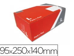Boîte expédition postale gpv pack'n post 395x250x140mm taille l emplacement précasé livrée plat
