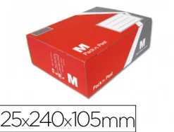 Boîte expédition postale gpv pack'n post 325x240x105mm taille m emplacement précasé livrée plat