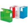 Boîte rangement viquel maxi doc propyglass translucide a4+ dos 120 mm fermeture click 2 anneaux préhension assortis