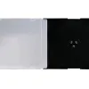 Boîtier cd/dvd q-connect slim coloris noir boîte 25 unités