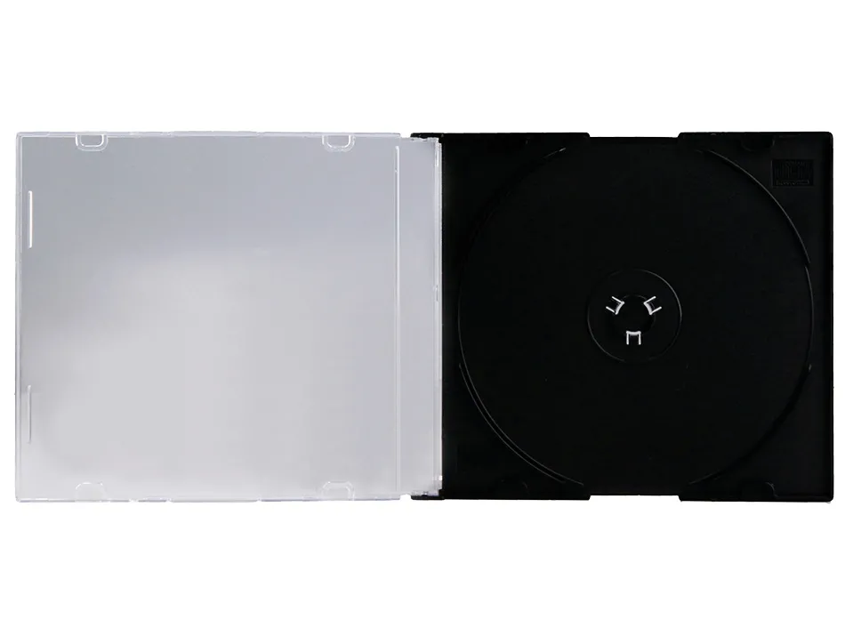 Boîtier cd/dvd q-connect slim coloris noir boîte 25 unités