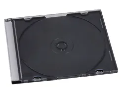 Boîtier cd/dvd q-connect slim coloris noir boîte 25 unités