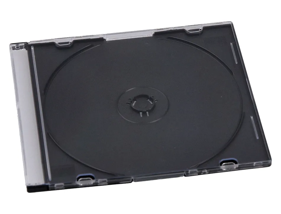 Boîtier cd/dvd q-connect slim coloris noir boîte 25 unités