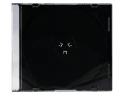 Boîtier cd/dvd q-connect slim coloris noir boîte 25 unités