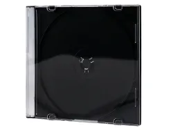 Boîtier cd/dvd q-connect slim coloris noir boîte 25 unités