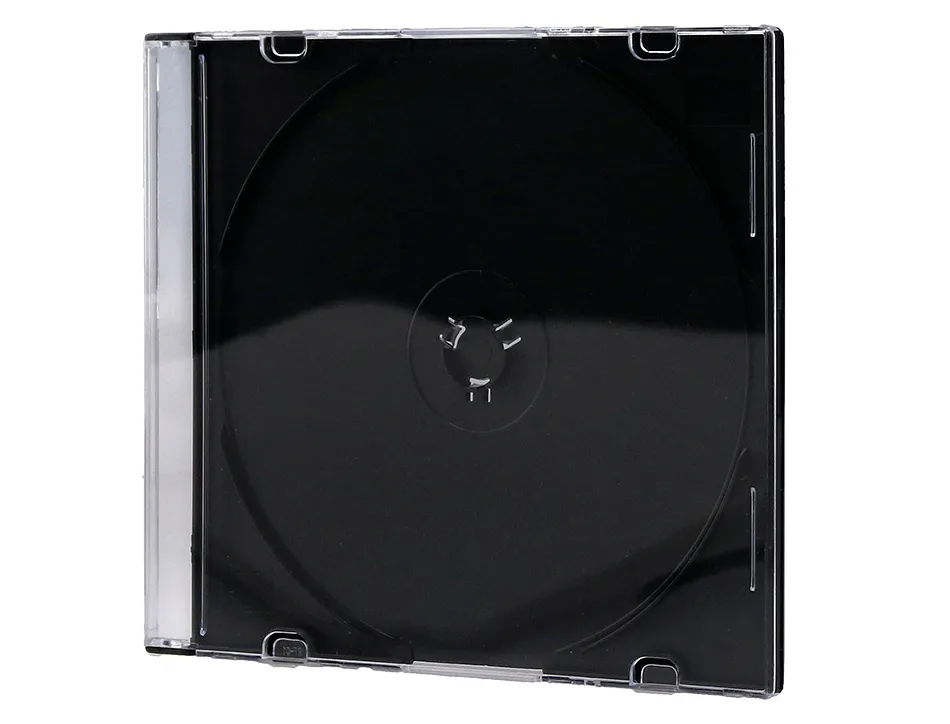 Boîtier cd/dvd q-connect slim coloris noir boîte 25 unités