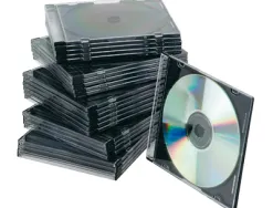 Boîtier cd/dvd q-connect slim coloris noir boîte 25 unités