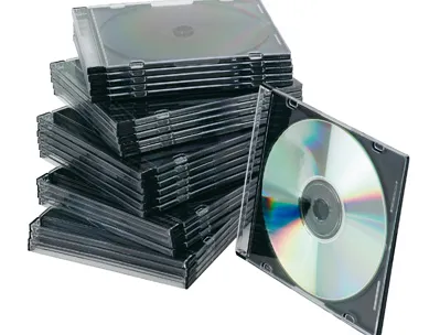Boîtier cd/dvd q-connect slim coloris noir boîte 25 unités