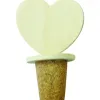 Bouchon de bouteille graine creative embout cîur 5x3x8cm a decorer
