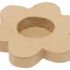 Bougeoir o'color carton a decorer forme fleur 10cm lot 5 unites