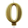 Bougie eurowrap chiffre anniversaire n 0 coloris or