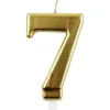 Bougie eurowrap chiffre anniversaire n 7 coloris or