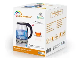 Bouilloire lectrique verre 1,7l 2000w sans fil anti calcaire