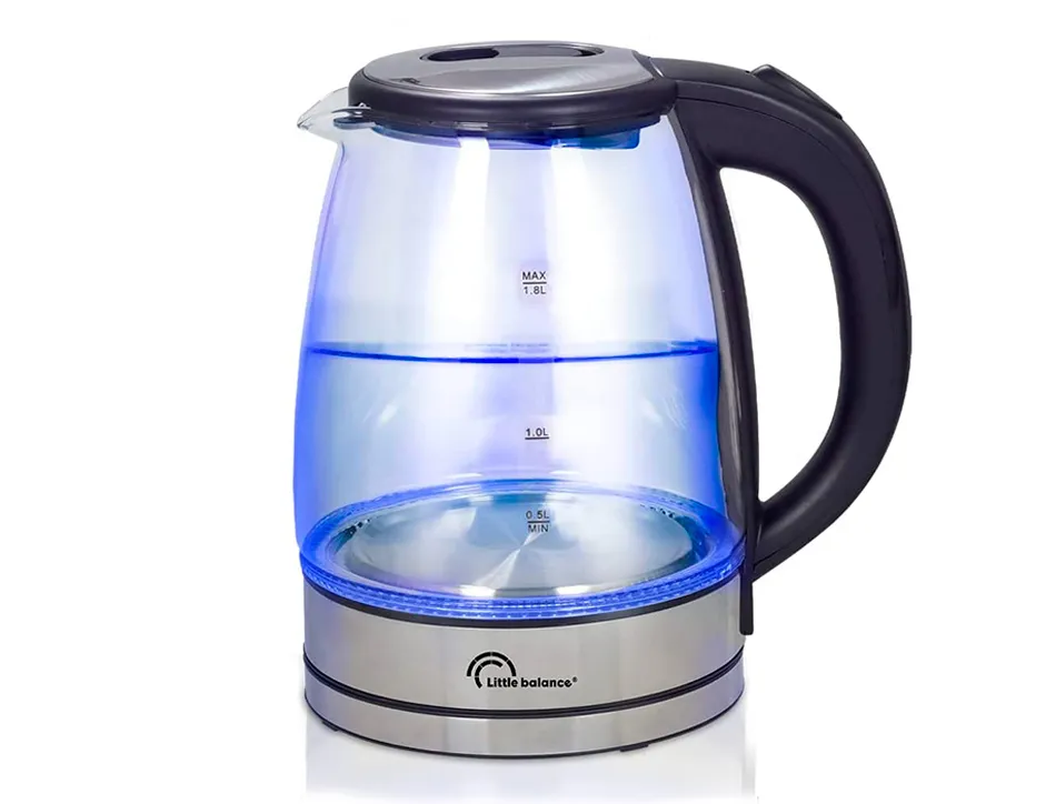 Bouilloire lectrique verre 1,7l 2000w sans fil anti calcaire
