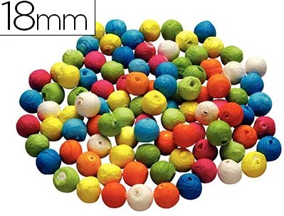 Boule cellulose univers de piwi diamètre 18mm coloris assortis sachet 100 unités