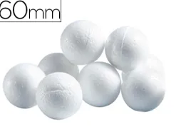 Boule cellulose univers de piwi diamètre 60mm coloris blanc sachet 20 unités
