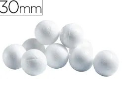 Boule cellulose univers de piwi diamètre 30mm coloris blanc sachet 50 unités