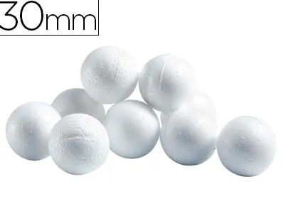 Boule cellulose univers de piwi diamètre 30mm coloris blanc sachet 50 unités