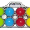 Boule de pétanque plastico rototech en pvc rigide diamètre 80mm + cochonnet set de 8 unités
