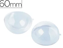 Boule plastique culture club 2000 à décorer diamètre 60mm cristal 10 unités