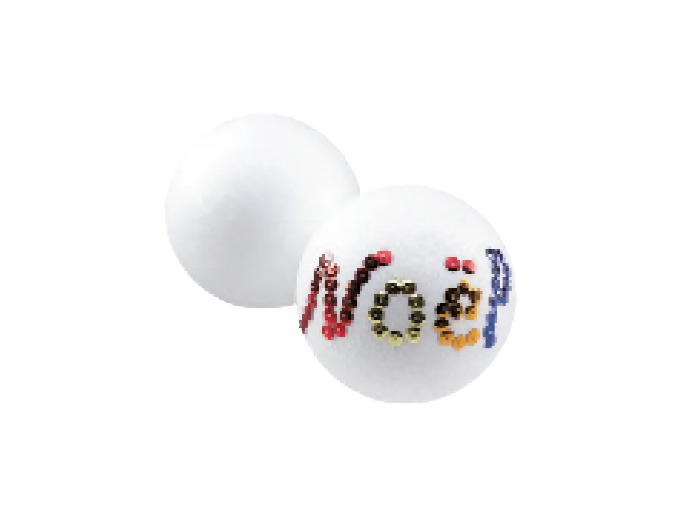 Boule styropor à décorer diamètre 80mm