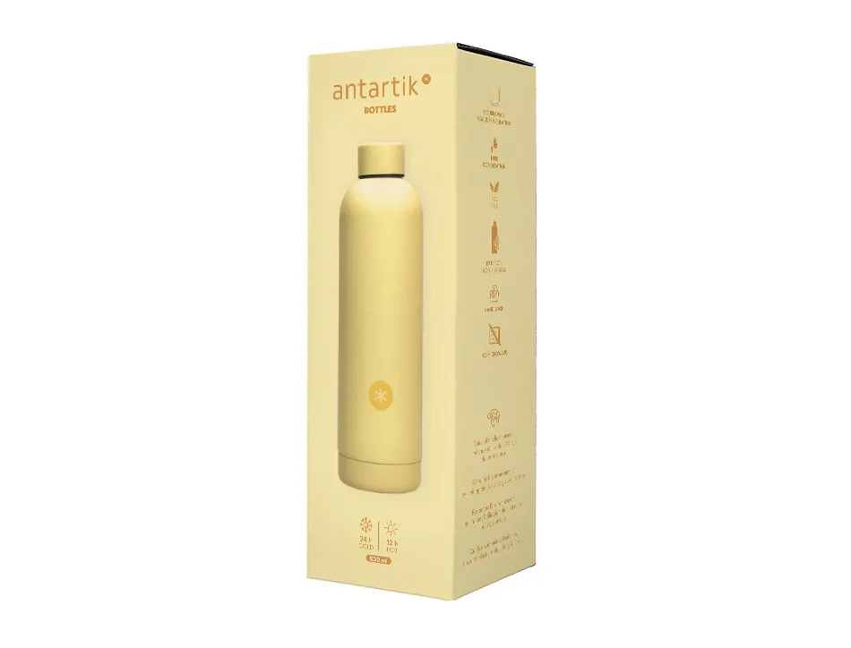 Bouteille isotherme antartik acier inoxydable sans bpa 500ml coloris jaune