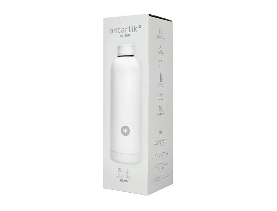 Bouteille isotherme antartik acier inoxydable sans bpa 750ml coloris blanc