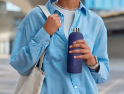 Bouteille isotherme antartik acier inoxydable sans bpa 500ml coloris bleu