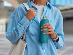 Bouteille isotherme antartik acier inoxydable sans bpa 500ml coloris turquoise
